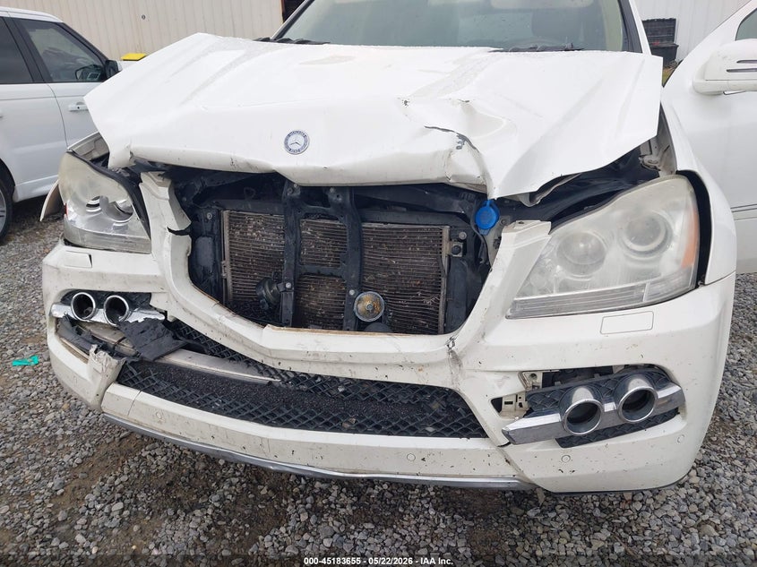 2011 Mercedes-benz Gl-class VIN 4JGBF7BE9BA716106 IAAI salvage auction — FRONT END, Salvage (Mississippi), sold $300 on 2026-07-17 (photo 6)