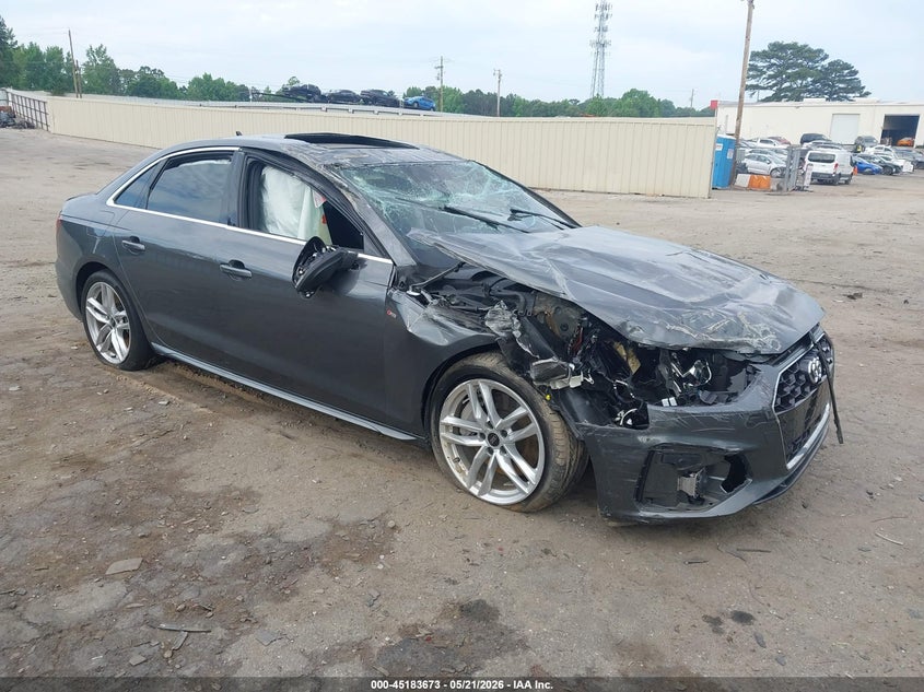 2023 Audi A4 VIN WAUEAAF41PN023459 IAAI salvage auction — ALL OVER, Salvage (Georgia), sold $275 on 2026-07-22 (photo 1)