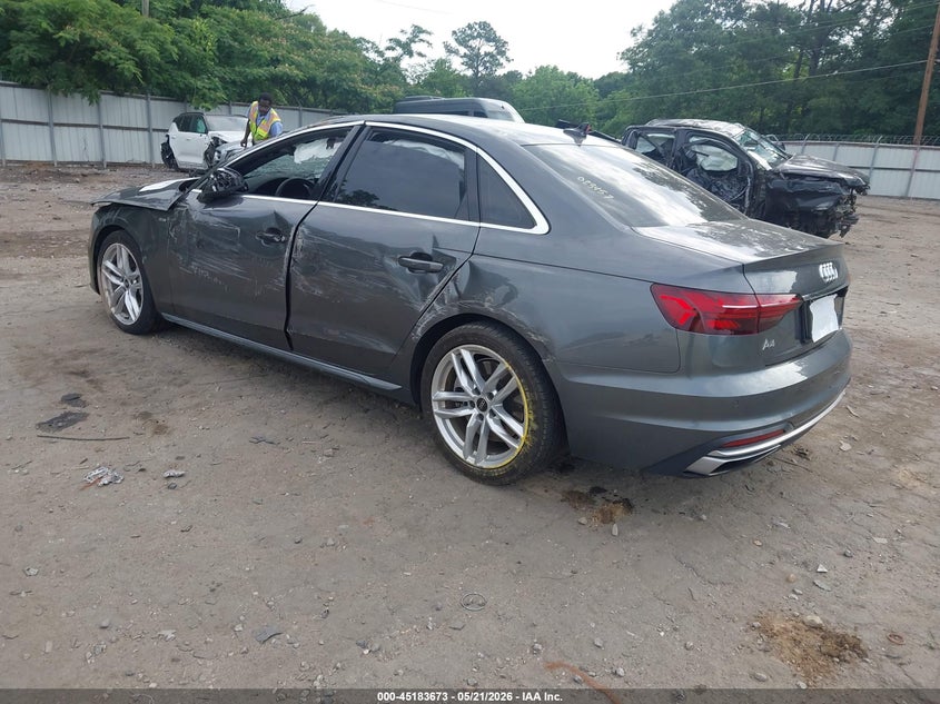 2023 Audi A4 VIN WAUEAAF41PN023459 IAAI salvage auction — ALL OVER, Salvage (Georgia), sold $275 on 2026-07-22 (photo 3)