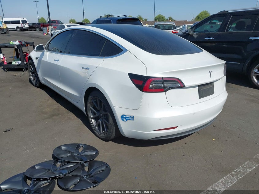 2020 Tesla Model 3 VIN 5YJ3E1EA5LF800059 IAAI salvage auction — RIGHT REAR, Salvage Certificate (California), sold $6,850 on 2026-07-17 (photo 3)