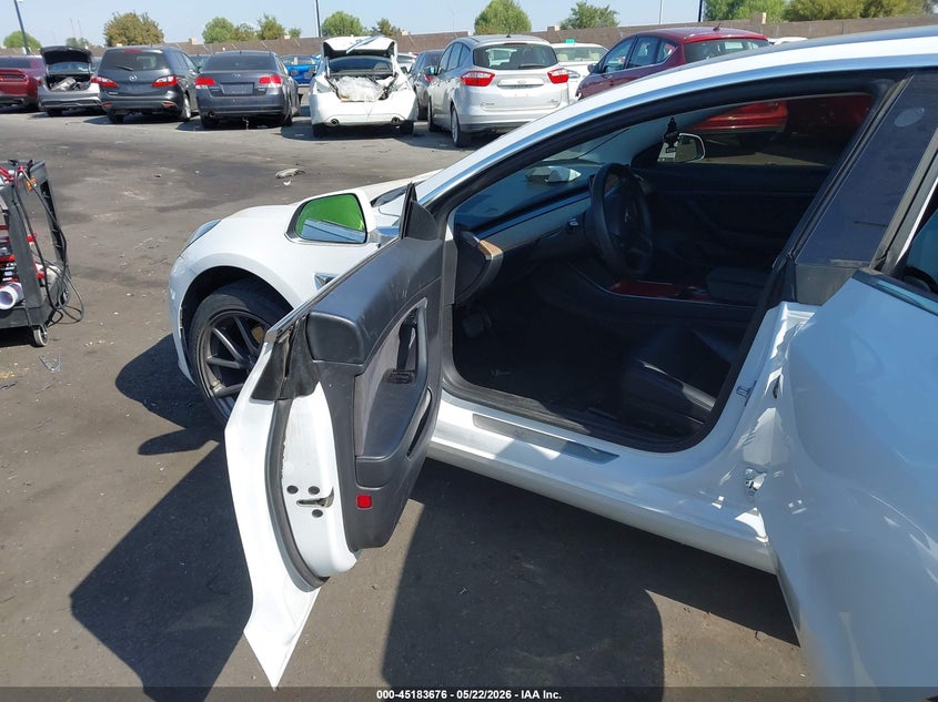2020 Tesla Model 3 VIN 5YJ3E1EA5LF800059 IAAI salvage auction — RIGHT REAR, Salvage Certificate (California), sold $6,850 on 2026-07-17 (photo 5)