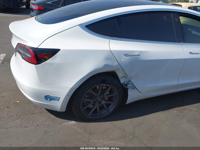 2020 Tesla Model 3 VIN 5YJ3E1EA5LF800059 IAAI salvage auction — RIGHT REAR, Salvage Certificate (California), sold $6,850 on 2026-07-17 (photo 6)