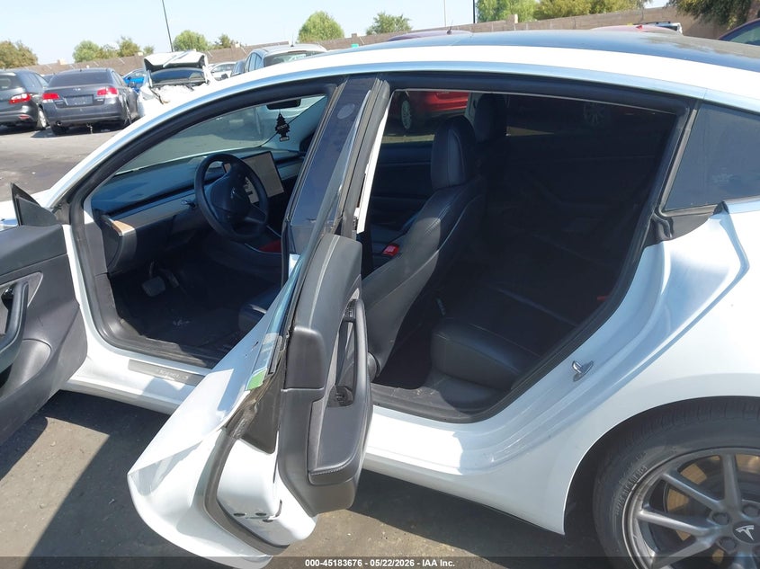 2020 Tesla Model 3 VIN 5YJ3E1EA5LF800059 IAAI salvage auction — RIGHT REAR, Salvage Certificate (California), sold $6,850 on 2026-07-17 (photo 8)