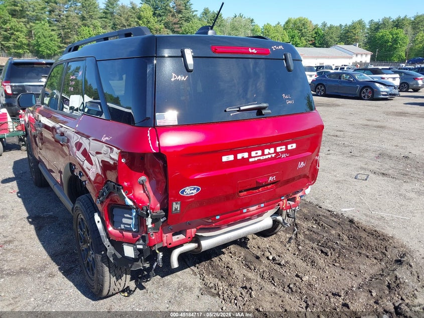 2026 Ford Bronco sport VIN 3FMCR9DA4TRE14165 IAAI salvage auction — REAR END, Salvage (Massachusetts), sold $10,100 on 2026-07-09 (photo 6)