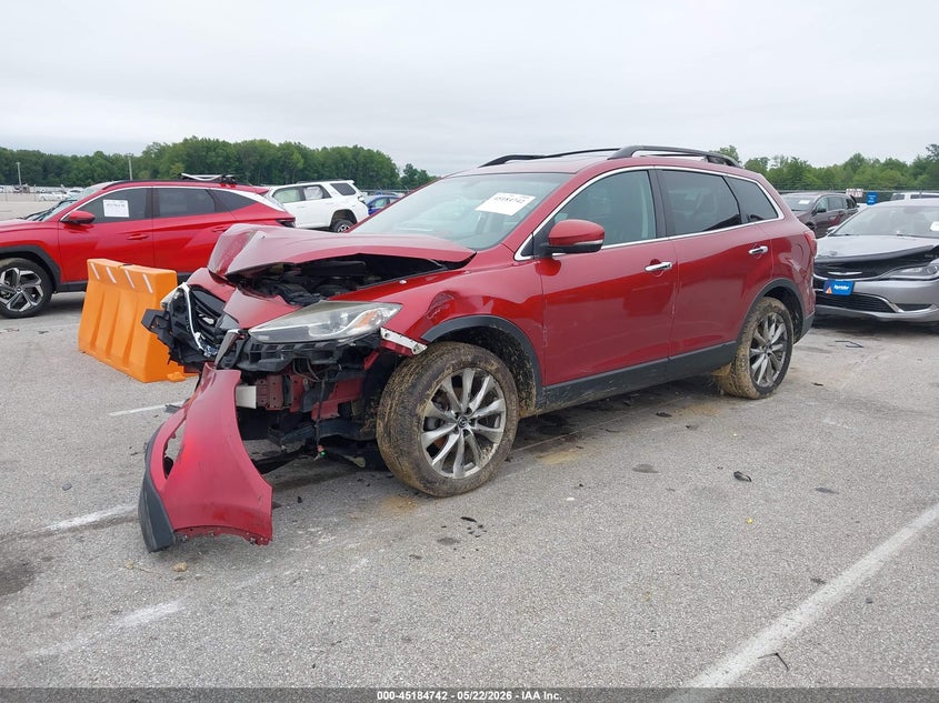 2015 Mazda Cx-9 VIN JM3TB3DA8F0460647 IAAI salvage auction — FRONT END, Clear (Indiana), sold $450 on 2026-07-16 (photo 2)
