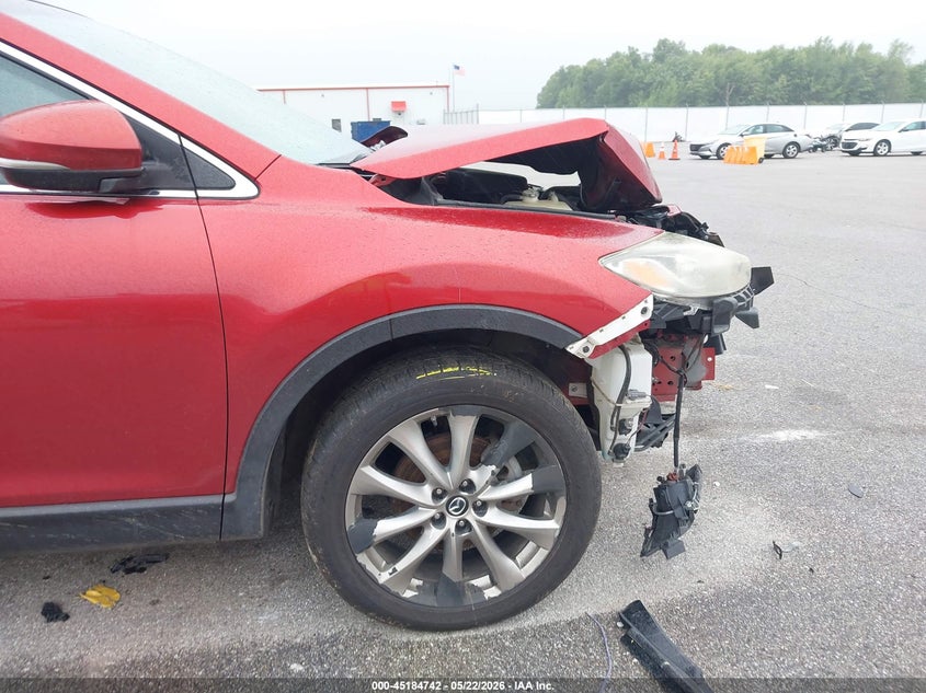 2015 Mazda Cx-9 VIN JM3TB3DA8F0460647 IAAI salvage auction — FRONT END, Clear (Indiana), sold $450 on 2026-07-16 (photo 6)