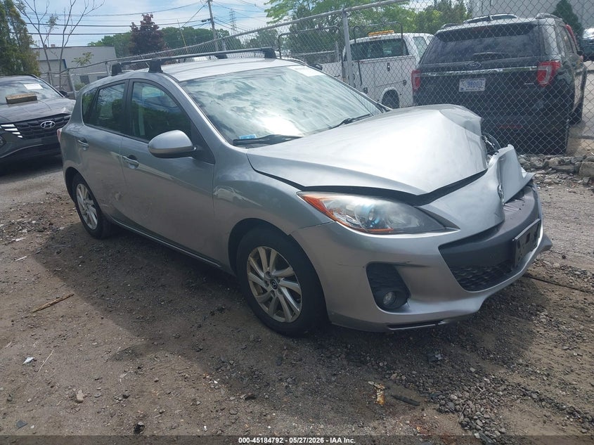 2013 Mazda 3 VIN JM1BL1LP0D1744423 IAAI salvage auction — FRONT END, Salvage Title, sold $600 on 2026-07-21 (photo 1)