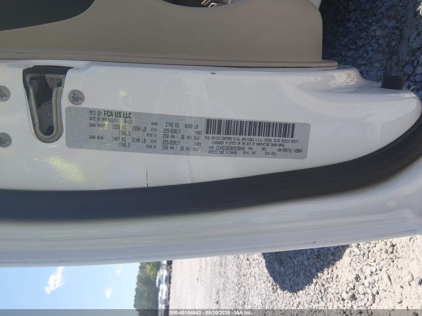 2019 Dodge Grand caravan VIN 2C4RDGBG9KR538445 IAAI salvage auction — NORMAL WEAR, Sf97 (South Carolina), sold $9,000 on 2026-07-16 (photo 9)