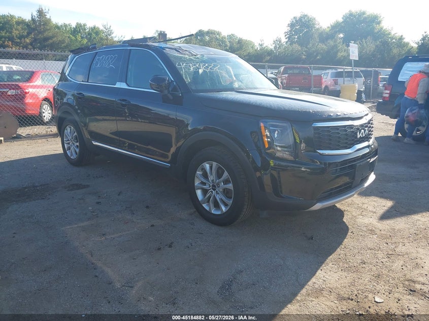 2022 Kia Telluride VIN 5XYP2DHCXNG316473 IAAI salvage auction — ROOF, Salvage Title, sold $6,500 on 2026-07-21 (photo 1)