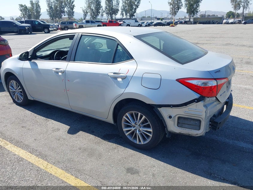 2014 Toyota Corolla VIN 5YFBURHE0EP107693 IAAI salvage auction — RIGHT REAR, Salvage (California), sold $5,400 on 2026-07-07 (photo 3)