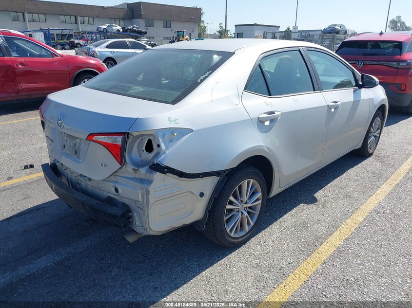 2014 Toyota Corolla VIN 5YFBURHE0EP107693 IAAI salvage auction — RIGHT REAR, Salvage (California), sold $5,400 on 2026-07-07 (photo 4)