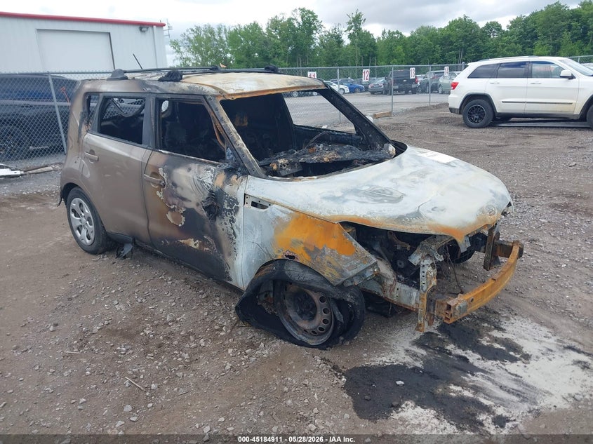 2014 Kia Soul VIN KNDJN2A25E7031812 IAAI salvage auction — TOTAL BURN, Salvage Title, sold $25 on 2026-07-28 (photo 1)