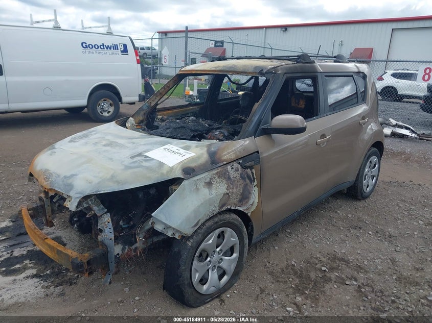 2014 Kia Soul VIN KNDJN2A25E7031812 IAAI salvage auction — TOTAL BURN, Salvage Title, sold $25 on 2026-07-28 (photo 2)
