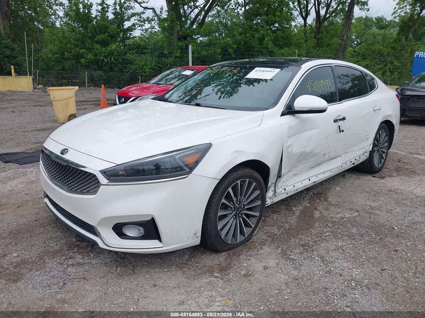 2018 Kia Cadenza VIN KNALC4J1XJ5124796 IAAI salvage auction — LEFT SIDE, Clear (Indiana), sold $4,250 on 2026-07-15 (photo 2)
