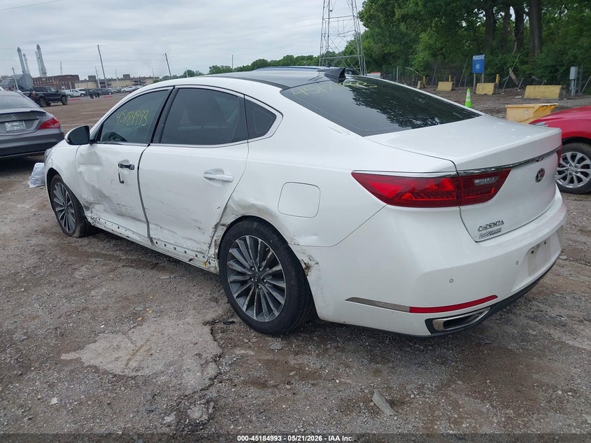 2018 Kia Cadenza VIN KNALC4J1XJ5124796 IAAI salvage auction — LEFT SIDE, Clear (Indiana), sold $4,250 on 2026-07-15 (photo 3)