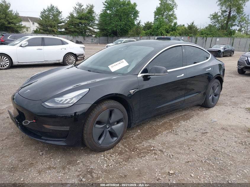 2019 Tesla Model 3 VIN 5YJ3E1EA9KF413058 IAAI salvage auction — REAR END, Salvage (New Jersey), sold $4,550 on 2026-07-31 (photo 2)