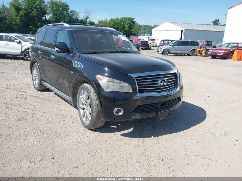 2014 Infiniti Qx80 VIN JN8AZ2NE0E9066579 IAAI salvage auction — HAIL, Salvage (Iowa), sold $2,650 on 2026-07-13 (photo 1)