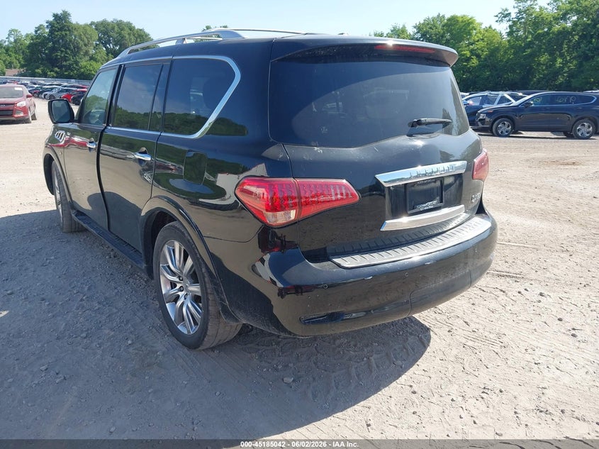 2014 Infiniti Qx80 VIN JN8AZ2NE0E9066579 IAAI salvage auction — HAIL, Salvage (Iowa), sold $2,650 on 2026-07-13 (photo 3)