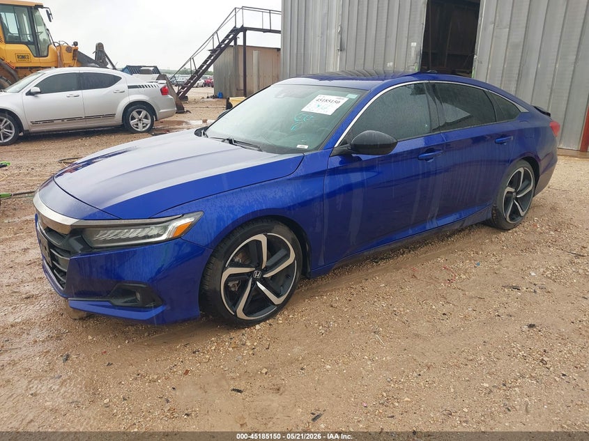 2021 Honda Accord VIN 1HGCV2F37MA023661 IAAI salvage auction — SIDE, Original (Texas), sold $7,300 on 2026-07-30 (photo 2)
