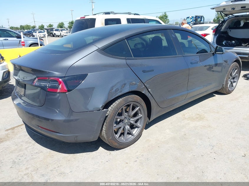 2019 Tesla Model 3 VIN 5YJ3E1EA9KF398576 IAAI salvage auction — REAR END, Salvage (California), sold $7,000 on 2026-08-24 (photo 4)