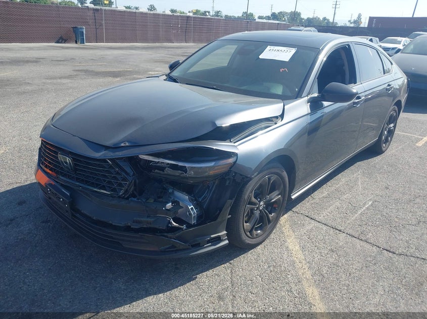 2025 Honda Accord VIN 1HGCY1F47SA043027 IAAI salvage auction — LEFT FRONT, Salvage (California), sold $8,200 on 2026-07-10 (photo 2)