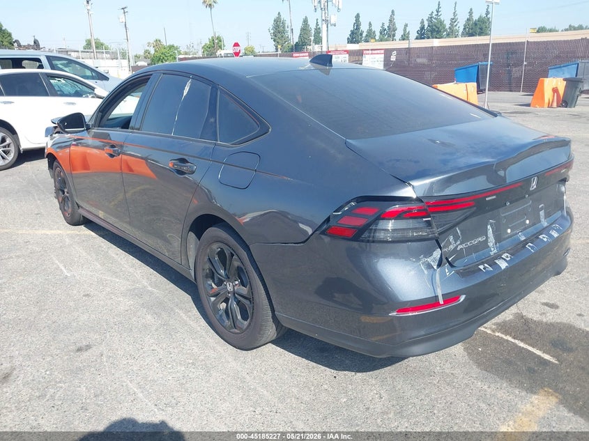 2025 Honda Accord VIN 1HGCY1F47SA043027 IAAI salvage auction — LEFT FRONT, Salvage (California), sold $8,200 on 2026-07-10 (photo 3)