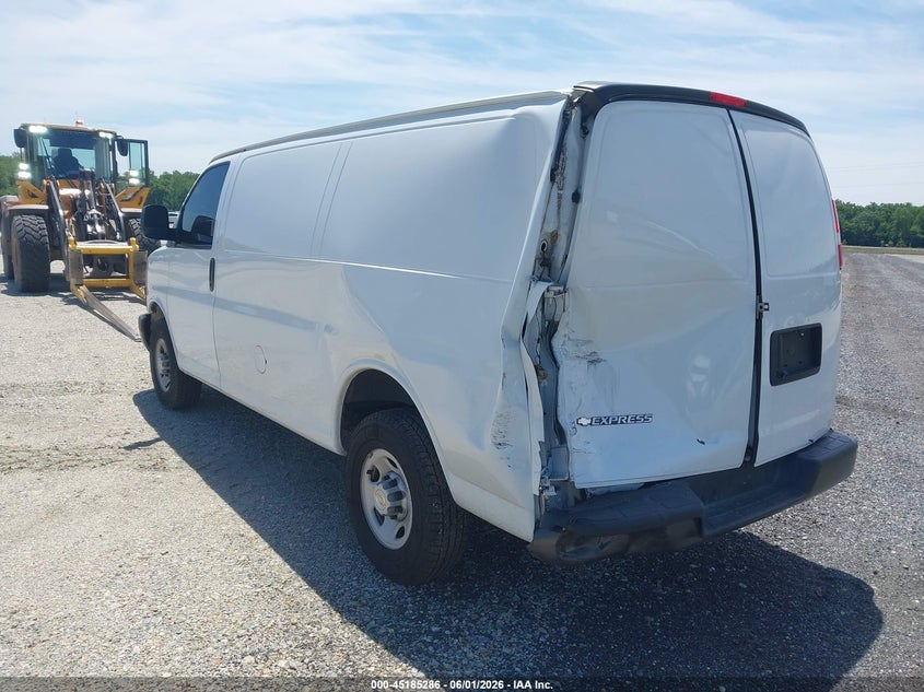 2020 Chevrolet Express VIN 1GCZGGFGXL1165116 IAAI salvage auction — LEFT FRONT, Salvage - Greater Than 75% (Maryland), sold $2,700 on 2026-09-11 (photo 3)