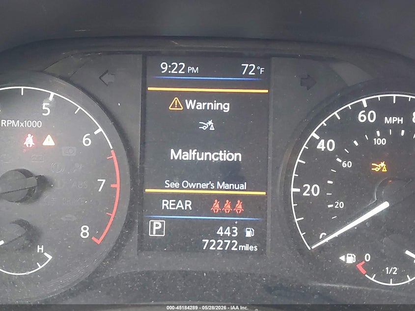 2023 Nissan Altima VIN 1N4BL4BV2PN410639 IAAI salvage auction — REAR END, Salvage Title, sold $6,950 on 2026-07-28 (photo 7)