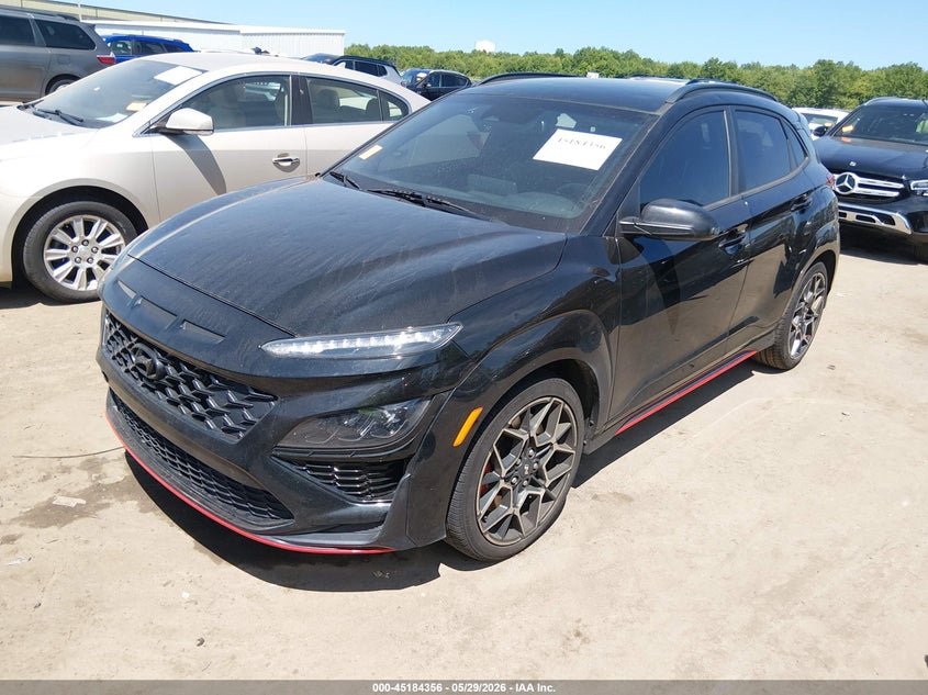 2022 Hyundai Kona VIN KM8KH3AC9NU004474 IAAI salvage auction — HAIL, Salvage (Ohio), sold $3,550 on 2026-07-28 (photo 2)
