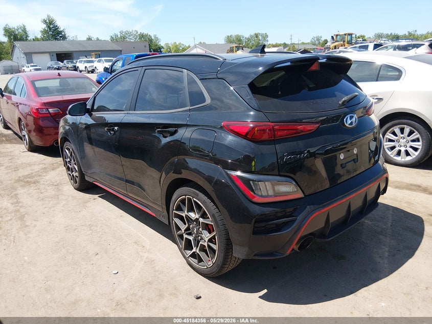 2022 Hyundai Kona VIN KM8KH3AC9NU004474 IAAI salvage auction — HAIL, Salvage (Ohio), sold $3,550 on 2026-07-28 (photo 3)