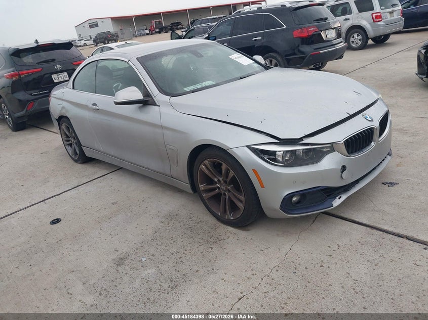 2018 BMW 4er VIN WBA4Z1C56JEC70651 IAAI salvage auction — WATER/FLOOD, Salvage (Texas), sold $2,250 on 2026-07-09 (photo 1)
