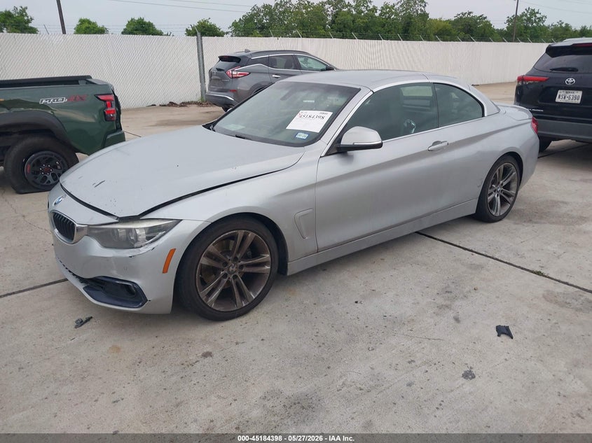 2018 BMW 4er VIN WBA4Z1C56JEC70651 IAAI salvage auction — WATER/FLOOD, Salvage (Texas), sold $2,250 on 2026-07-09 (photo 2)