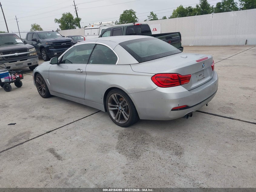 2018 BMW 4er VIN WBA4Z1C56JEC70651 IAAI salvage auction — WATER/FLOOD, Salvage (Texas), sold $2,250 on 2026-07-09 (photo 3)
