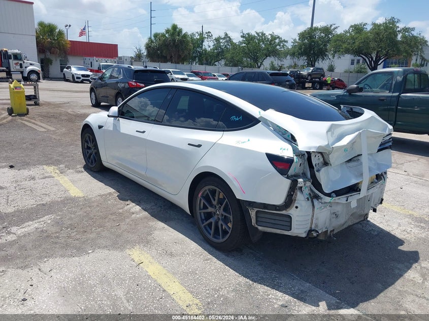 2021 Tesla Model 3 VIN 5YJ3E1EA5MF977440 IAAI salvage auction — REAR END, Rebuildable (Florida), sold $5,250 on 2026-07-16 (photo 3)
