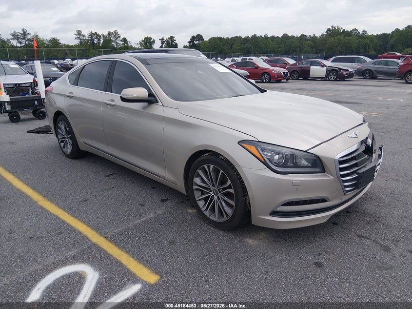 2015 Hyundai Genesis VIN KMHGN4JE2FU087317 IAAI salvage auction — FRONT END, Salvage Title, sold $1,150 on 2026-07-22 (photo 1)