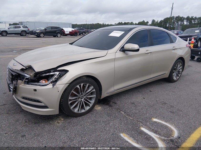 2015 Hyundai Genesis VIN KMHGN4JE2FU087317 IAAI salvage auction — FRONT END, Salvage Title, sold $1,150 on 2026-07-22 (photo 2)
