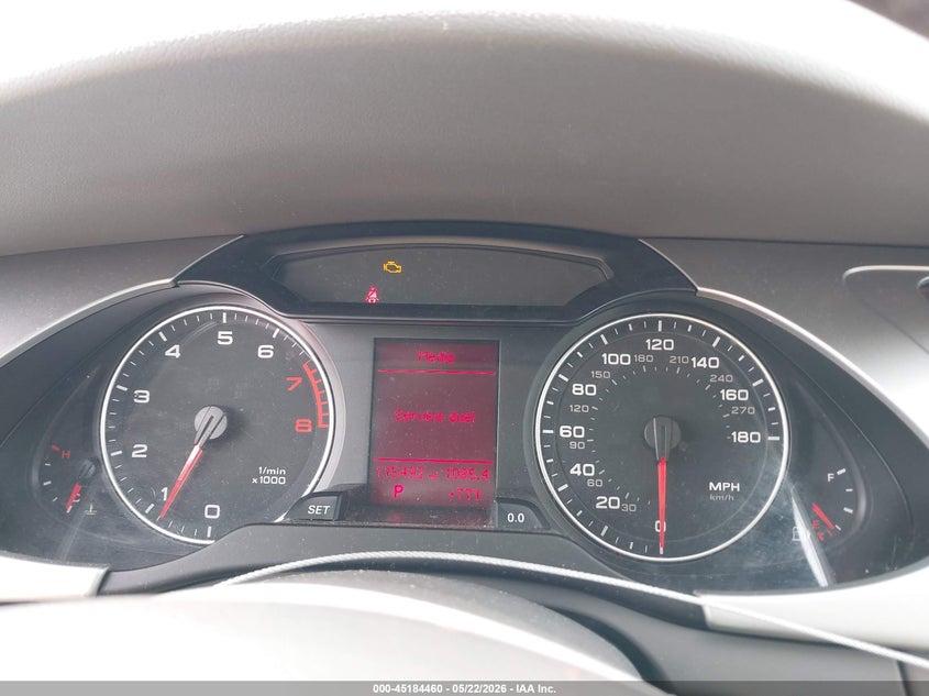 2012 Audi A4 VIN WAUBFAFL1CN010443 IAAI salvage auction — HAIL, Salvage (Illinois), sold $525 on 2026-07-22 (photo 7)