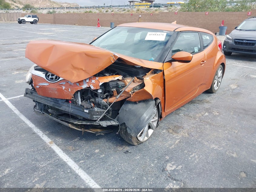 2017 Hyundai Veloster VIN KMHTC6AD7HU307383 IAAI salvage auction — FRONT END, Salvage Title, sold $675 on 2026-07-15 (photo 2)