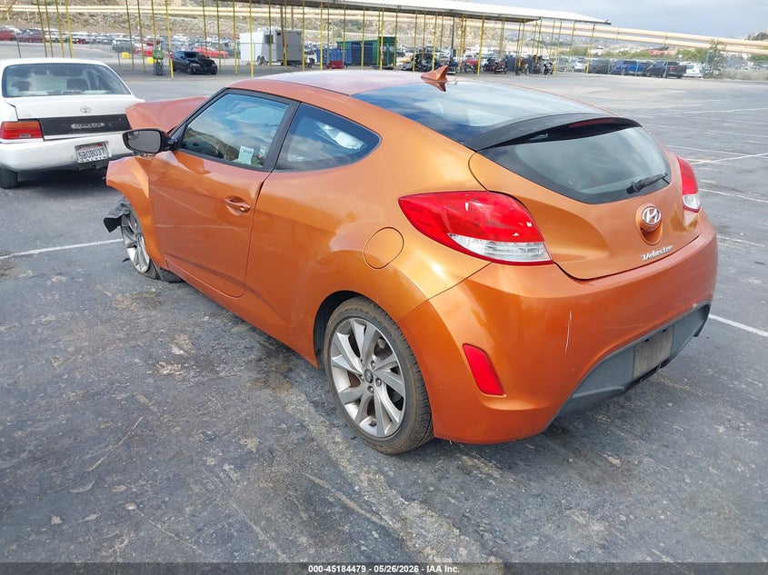 2017 Hyundai Veloster VIN KMHTC6AD7HU307383 IAAI salvage auction — FRONT END, Salvage Title, sold $675 on 2026-07-15 (photo 3)