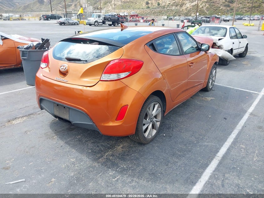 2017 Hyundai Veloster VIN KMHTC6AD7HU307383 IAAI salvage auction — FRONT END, Salvage Title, sold $675 on 2026-07-15 (photo 4)