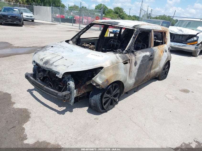2016 Kia Soul VIN KNDJP3A57G7365045 IAAI salvage auction — TOTAL BURN, Certificate Of Destruction (Florida), sold $200 on 2026-07-15 (photo 2)