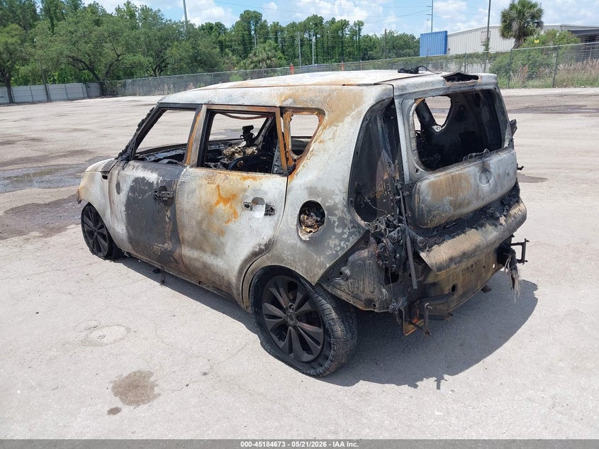 2016 Kia Soul VIN KNDJP3A57G7365045 IAAI salvage auction — TOTAL BURN, Certificate Of Destruction (Florida), sold $200 on 2026-07-15 (photo 3)