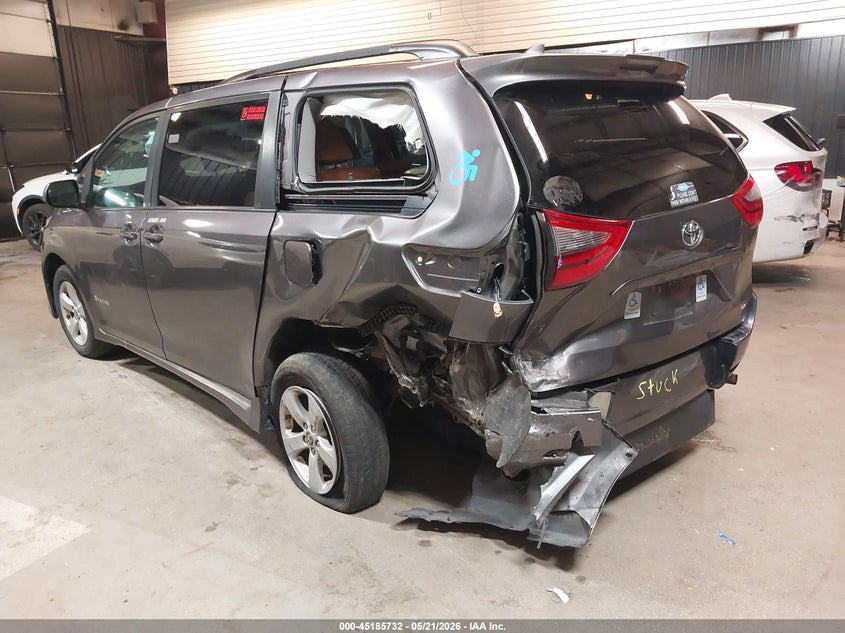 2020 Toyota Sienna VIN 5TDKZ3DC4LS087102 IAAI salvage auction — REAR END, Salvage Title, sold $3,900 on 2026-07-28 (photo 6)
