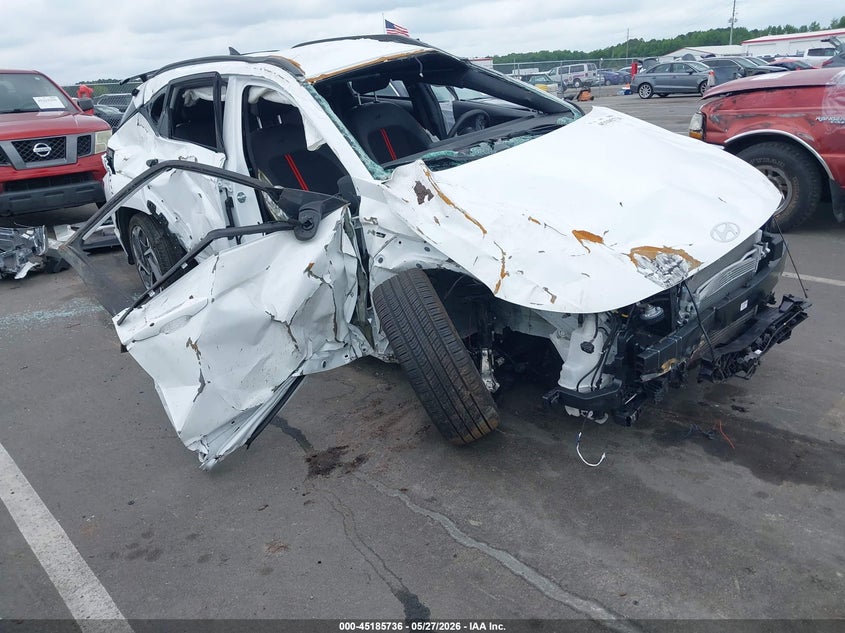 2025 Hyundai Kona VIN KM8HBCA39SU271511 IAAI salvage auction — ROLLOVER, Salvage (North Carolina), sold $1,100 on 2026-07-22 (photo 1)
