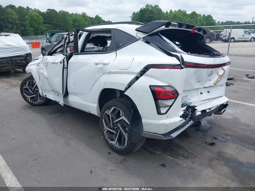 2025 Hyundai Kona VIN KM8HBCA39SU271511 IAAI salvage auction — ROLLOVER, Salvage (North Carolina), sold $1,100 on 2026-07-22 (photo 3)