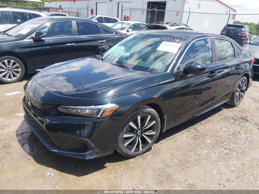 2022 Honda Civic VIN JHMFE1F74NX003129 IAAI salvage auction — RIGHT REAR, Salvage (Kentucky), sold $3,900 on 2026-07-29 (photo 2)