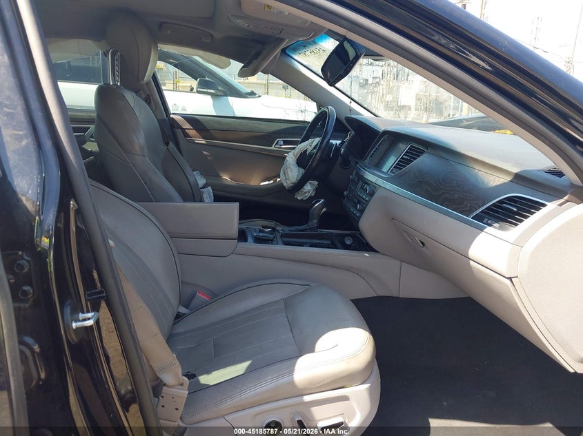2015 Hyundai Genesis VIN KMHGN4JE1FU093562 IAAI salvage auction — FRONT END, Salvage (California), sold $25 on 2026-07-28 (photo 5)