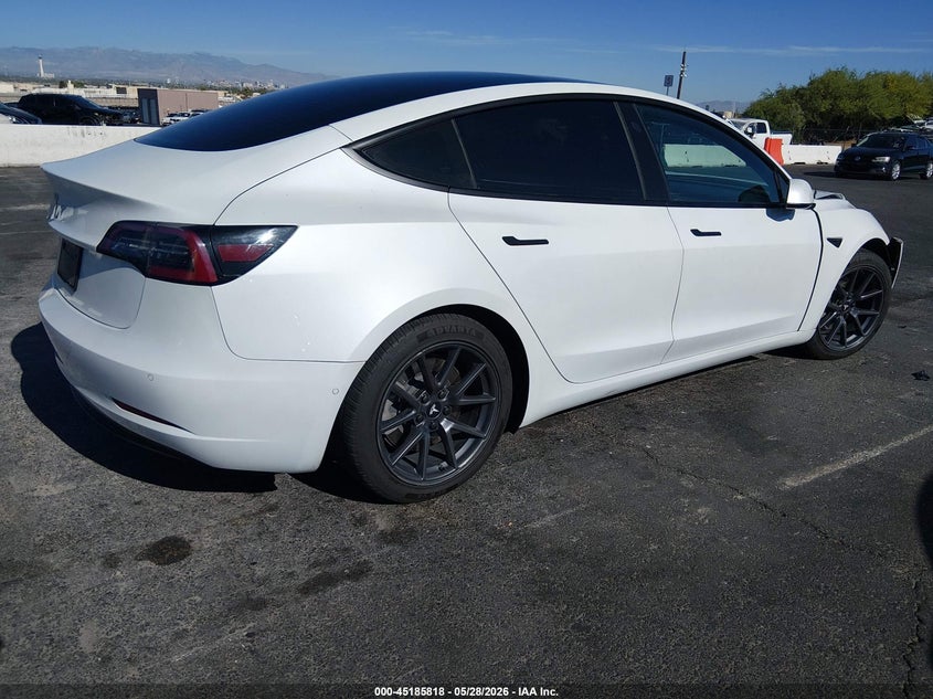 2021 Tesla Model 3 VIN 5YJ3E1EA8MF871001 IAAI salvage auction — FRONT END, Salvage Title, sold $5,300 on 2026-07-12 (photo 4)
