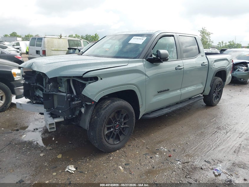 2025 Toyota Tundra VIN 5TFLA5DB8SX250695 IAAI salvage auction — FRONT END, Salvage Title, sold $21,800 on 2026-07-09 (photo 2)