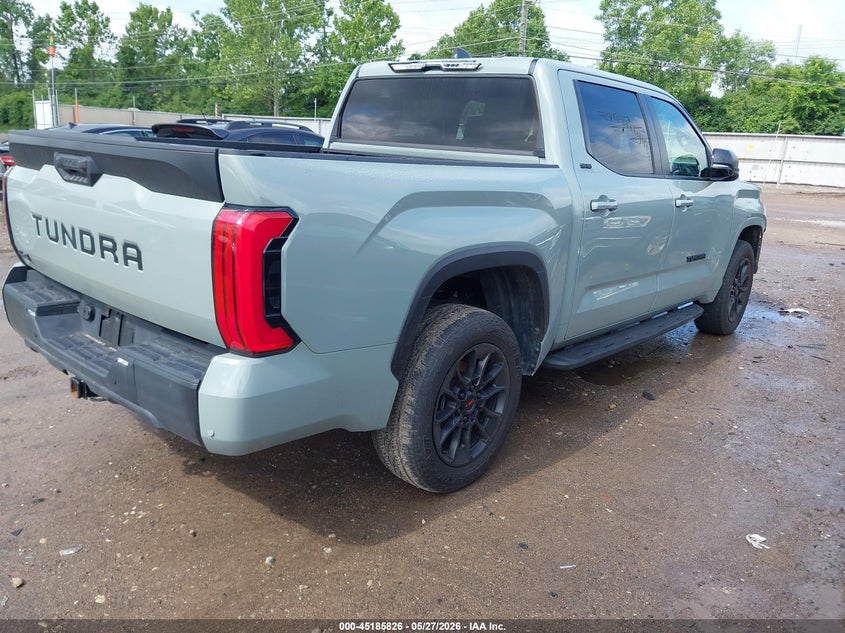 2025 Toyota Tundra VIN 5TFLA5DB8SX250695 IAAI salvage auction — FRONT END, Salvage Title, sold $21,800 on 2026-07-09 (photo 4)